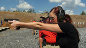 women's pistol class, women's intermediate handgun class